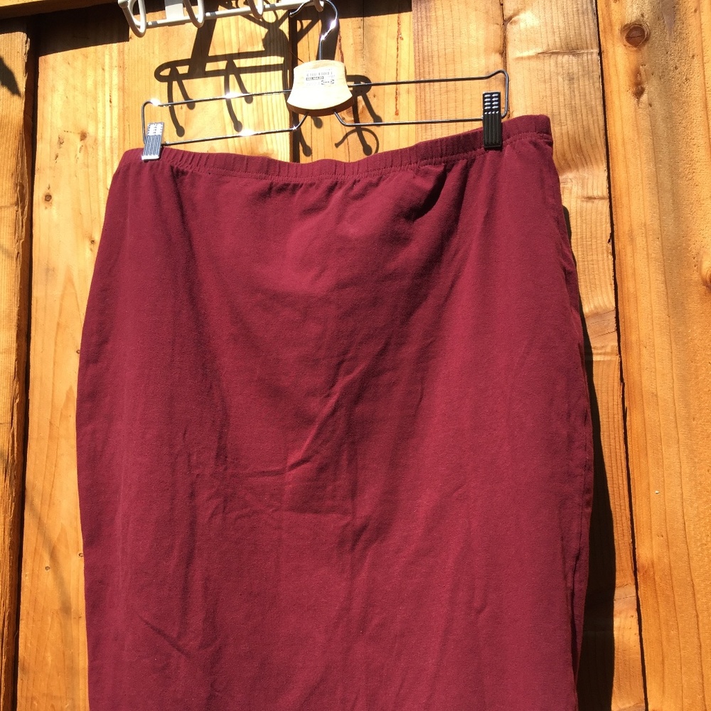 Faded Glory Burgundy Skirt NEW 1X